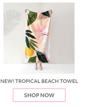 Tropical beach towel