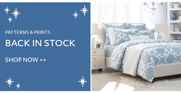 Back in stock bedding