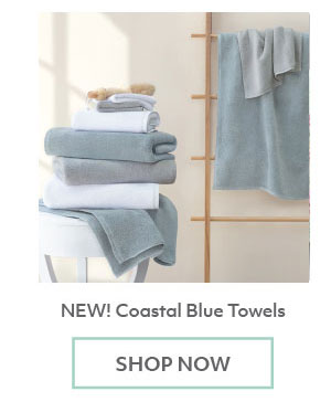 Plush blue towels