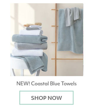 Plush blue towels