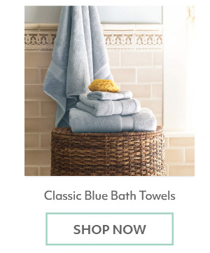 Plush blue towels