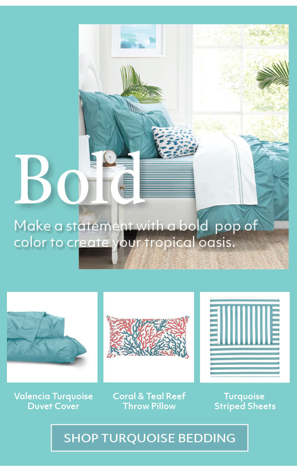 Turquoise Bedding